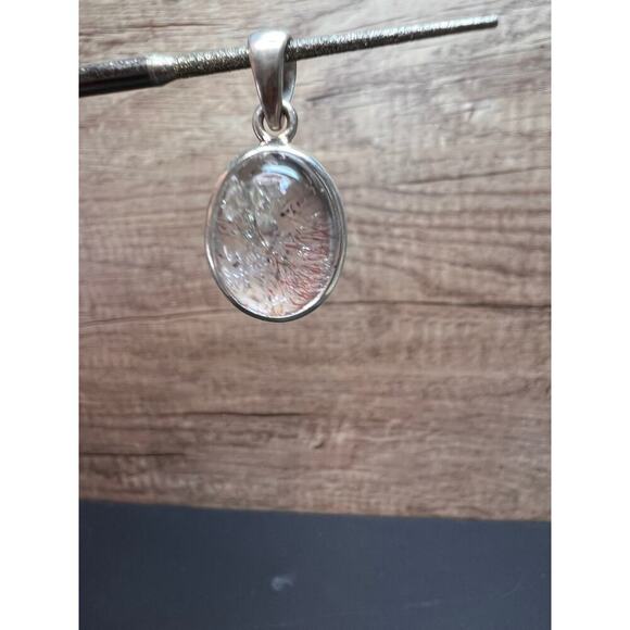 NEW Lepidocrocite super 7 sterling silver oval pendant 4.13 grams - Picture 4 of 10